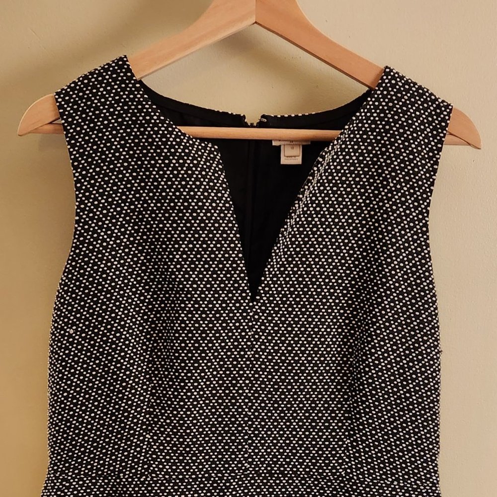 Like New J Crew Slit Collar Knee Length Dress